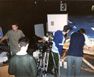 Jaques, Wynand and Giles filming their stop-motion